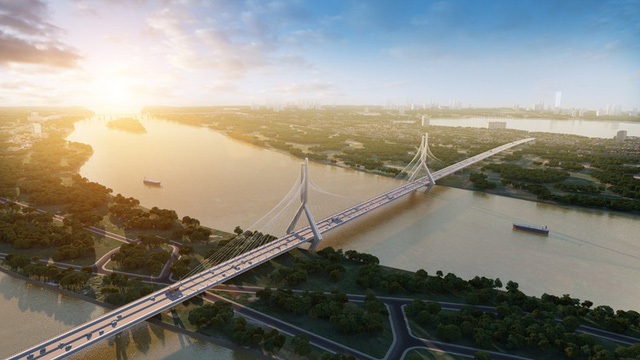 Cầu Tứ Liên kết nối Đông Anh tới trung tâm Hồ Tây và sân bay quốc tế Nội Bài