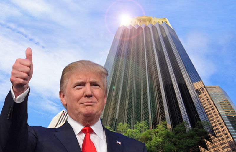 Donald Trump và tòa nhà mang tên mình