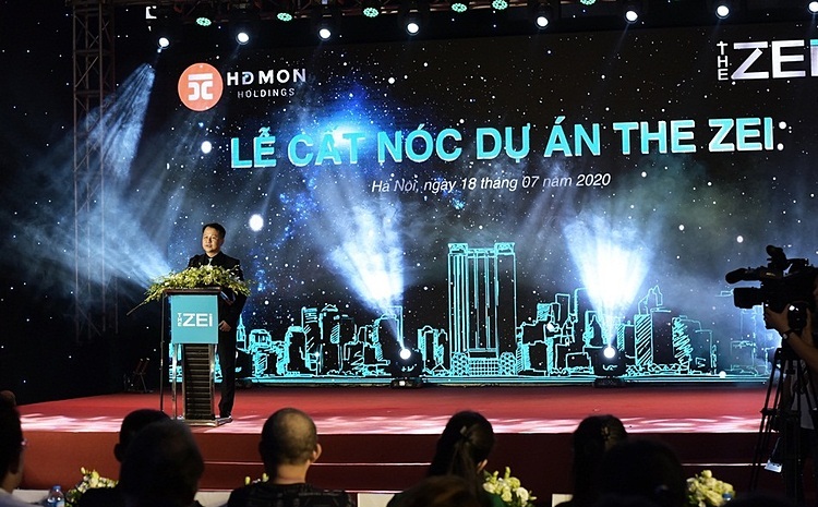 Ông Đặng Xuân Tâm - Tổng giám đốc Công ty CP Đầu tư Địa Ốc Hải Đăng phát biểu tại sự kiện.