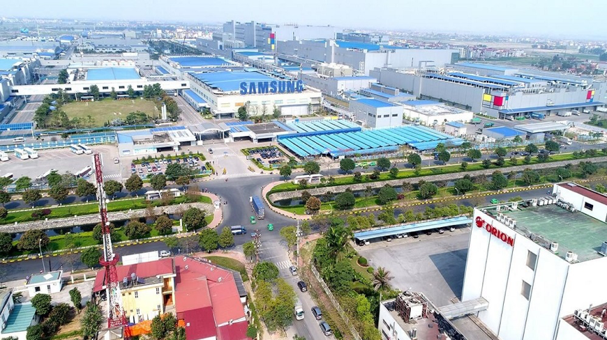 Một góc khu công nghiệp Yên Phong, Bắc Ninh.