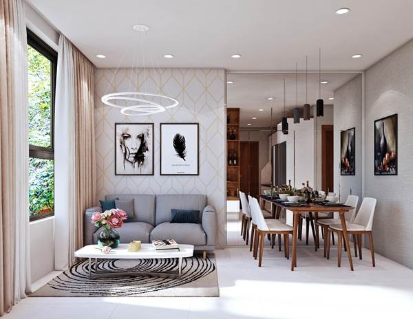 Thiết kế căn hộ Bcons hiện đại đem đến không gian sống chất lượng.