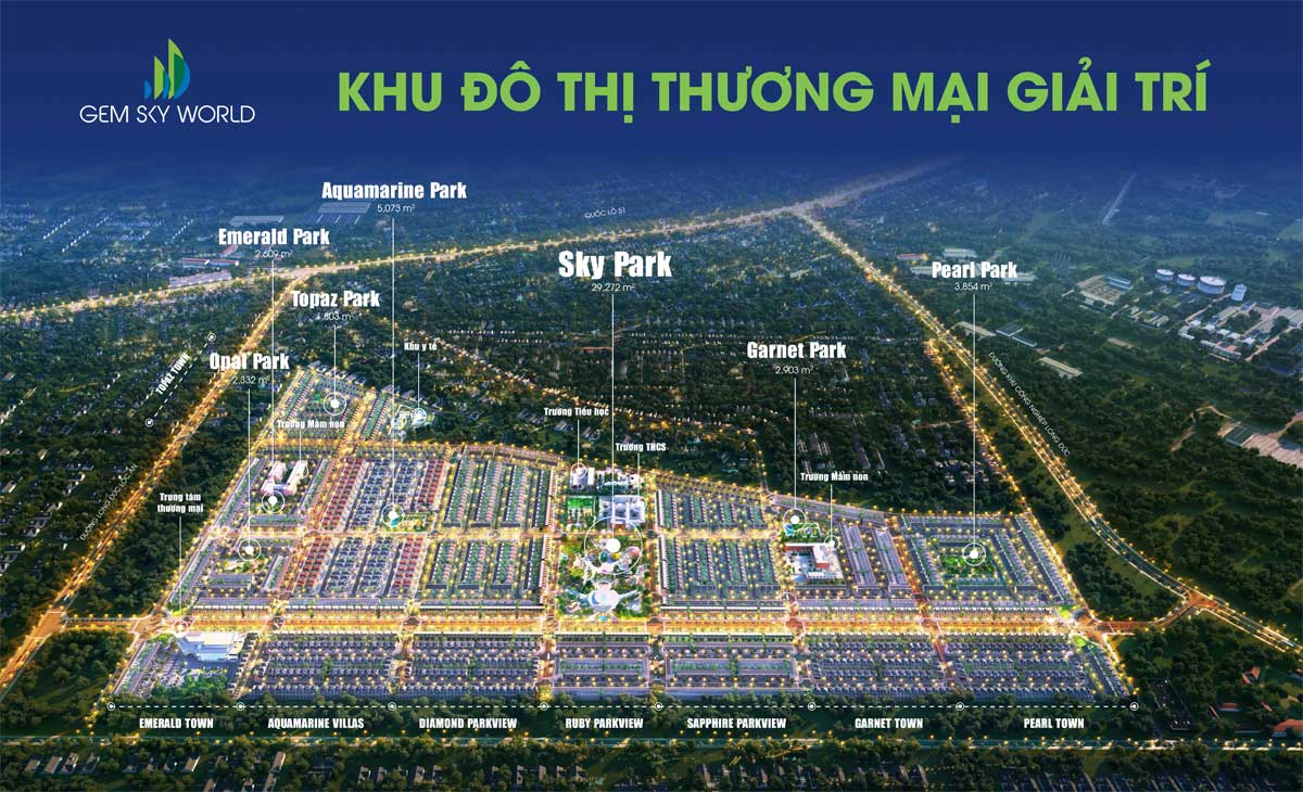 Dự án Gem Sky World -Khu đô thị 92 Ha Long Thành Đồng Nai