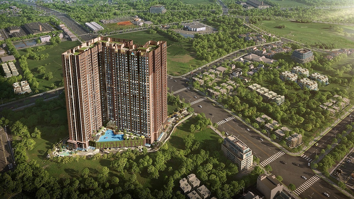 Dự án Opal Skyline do Tập đoàn Đất Xanh phát triển tại thành phố Thuận An. Phối cảnh: Đất Xanh.