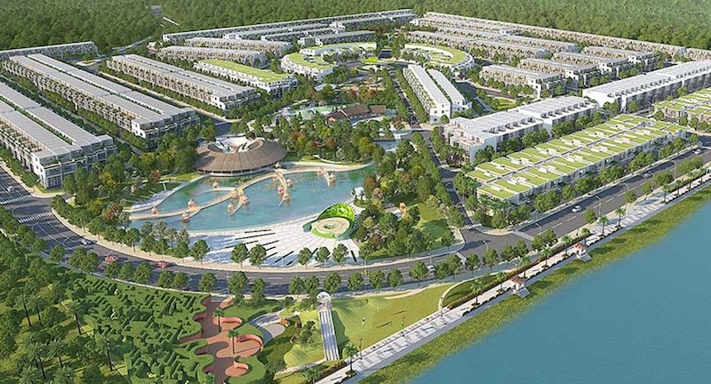 Phối cảnh tổng thể dự án đất nền Saigon Riverpark Cần Giuộc Đường Quốc lộ 50 chủ đầu tư Tân Phú Thịnh
