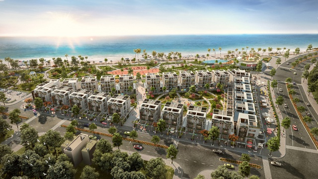 Dự án The Seahara Phú Yên Shop Villas, dự án mặt biển lớp 1 (sát biển) có giá khoảng 45 – 65 triệu/m2