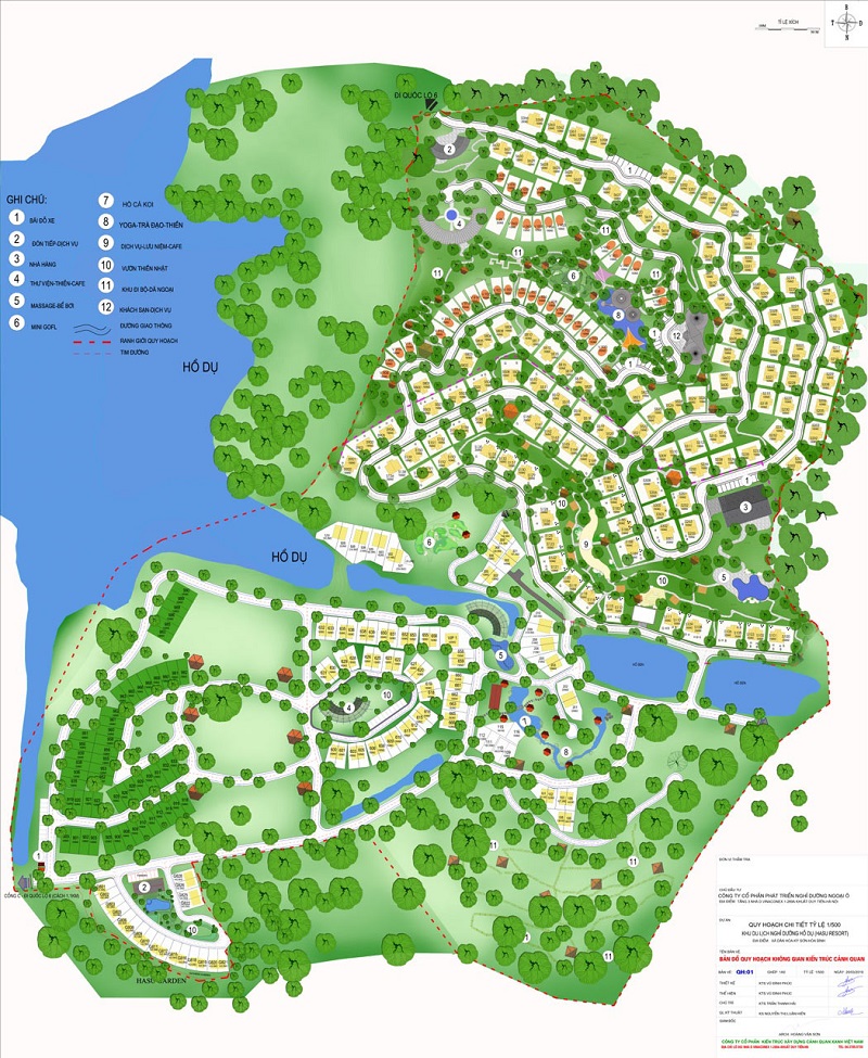 Quy hoạch Biệt thự nghỉ dưỡng Sakana Resort Hòa Bình
