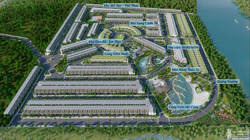 Sơ đồ tiện ích dự án đất nền Saigon Riverpark Cần Giuộc Đường Quốc lộ 50 chủ đầu tư Tân Phú Thịnh