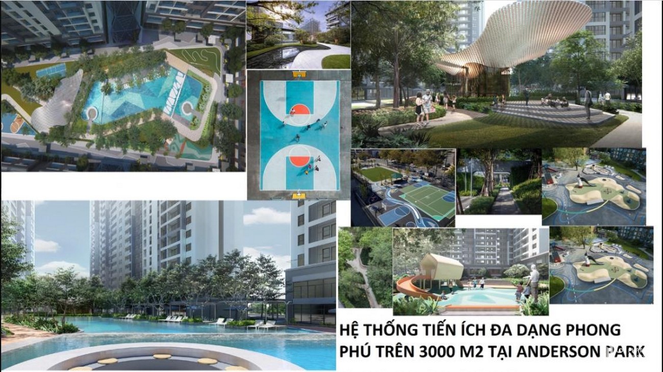 Tiện ích nội khu dự án căn hộ chung cư Anderson Park Thuận An Đường Quốc lộ 13 chủ đầu tư Ngọc Điền (RubyLand)
