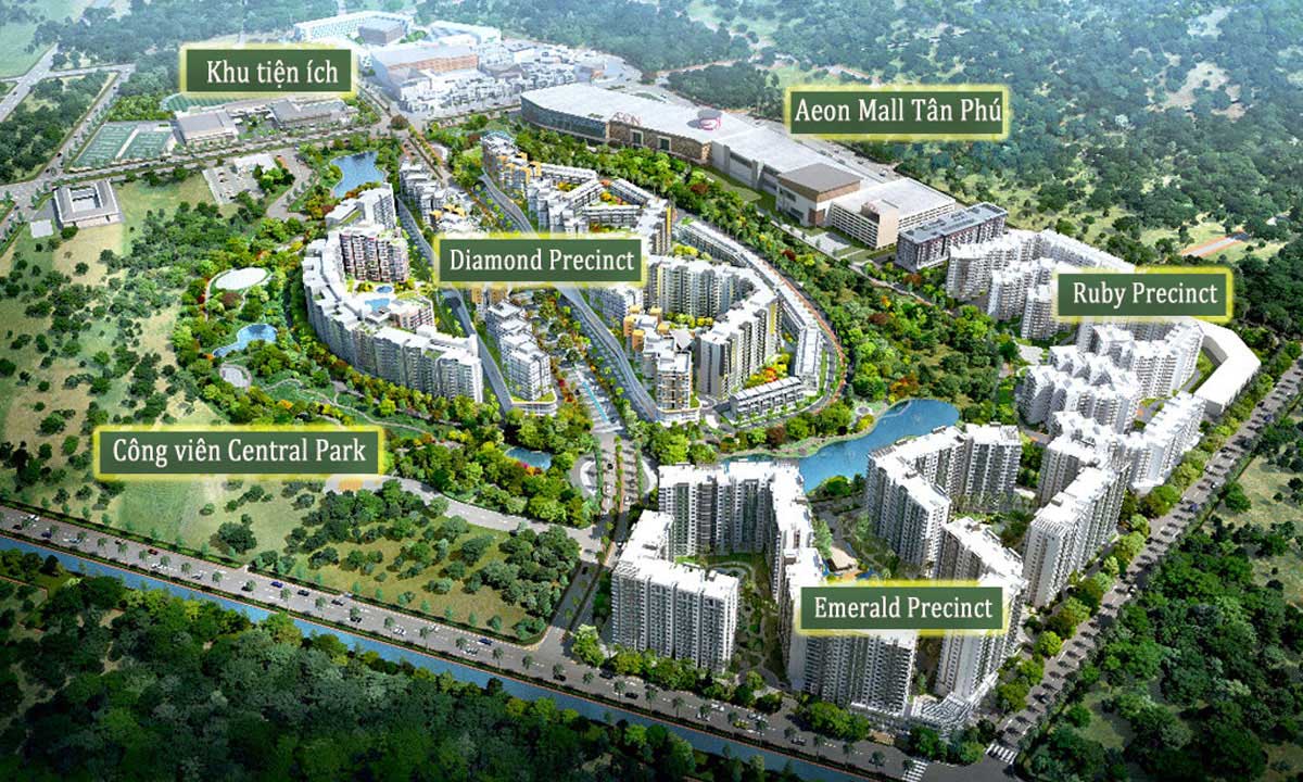 Tổng thể Dự án Celadon City Tân Phú