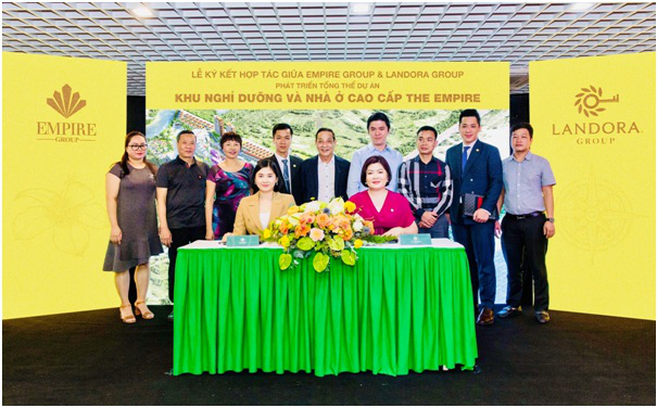 Lễ ký kết hợp tác chiến lược giữa Empire Group và Landora Group diễn ra ngày 26/9 tại trụ sở chính tập đoàn Landora Group (số 125 Hoàng Ngân, Hà Nội).