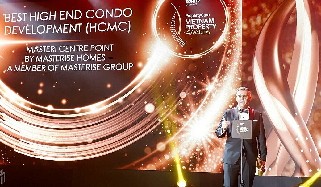 Masteri Centre Point vượt qua quy trình đánh giá nghiêm ngặt để nhận được giải thưởng "Dự án cao cấp xuất sắc nhất tại TP HCM" (Best High End Condo Development - HCMC). Ảnh: Masterise Homes.