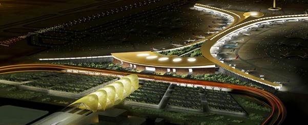 Atkins được bổ nhiệm làm nhà thiết kế chính cho dự án mở rộng sân bay quốc tế King Abdulaziz ở Jeddah. Ảnh phối cảnh dự án: Atkins.