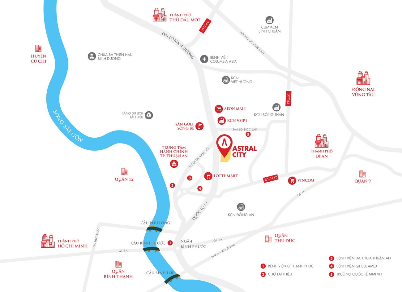 dự án căn hộ Astral City Thuận An