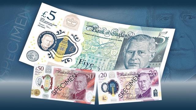 Ngân hàng Anh công bố tiền mới in chân dung vua Charles III - Ảnh 1.