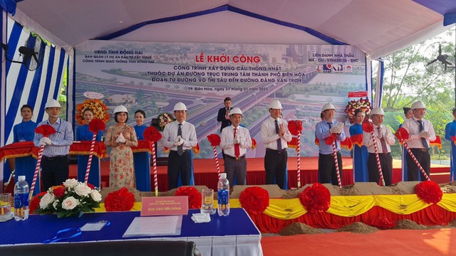Đồng Nai khởi công cây cầu quan trọng trong dự án nghìn tỷ - Ảnh 1.