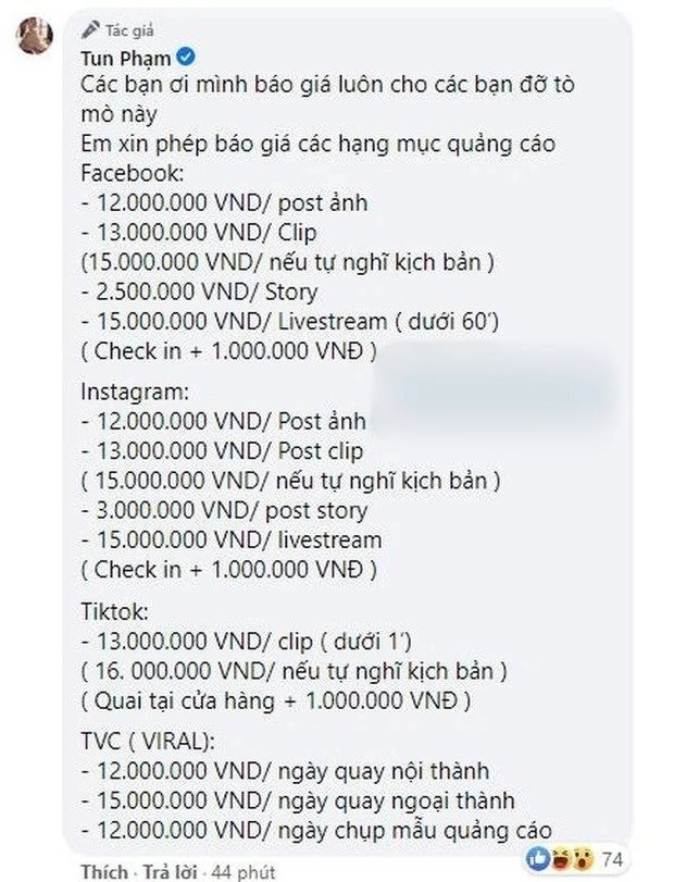 "Hot TikToker" Tun Phạm kiếm được bao nhiêu tiền từ YouTube và TikTok?