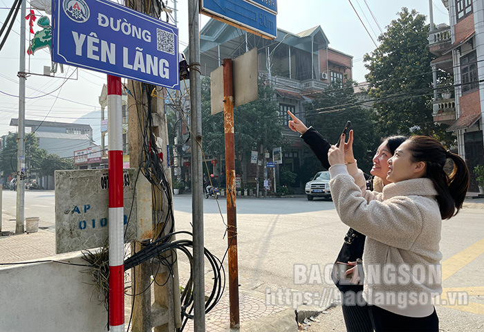 Lạng Sơn gắn QR Code biển tên đường, phố, công trình công cộng, danh lam thắng cảnh - Ảnh 1.
