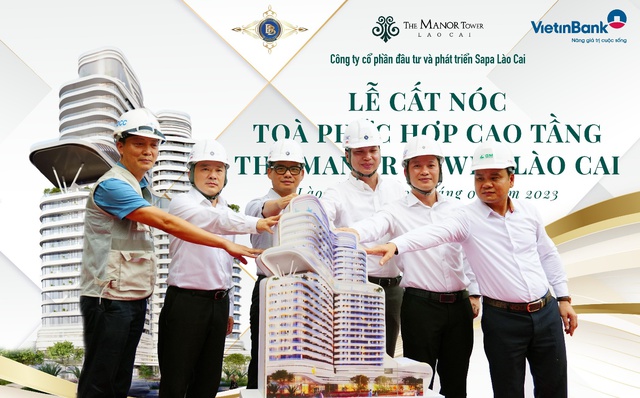 Cất nóc dự án tại TP Lào Cai - The Manor Tower - Ảnh 1.