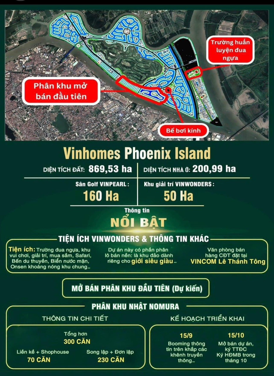 Vinhomes Vũ Yên - Vinhomes Phoenix Island - Đảo Phượng Hoàng