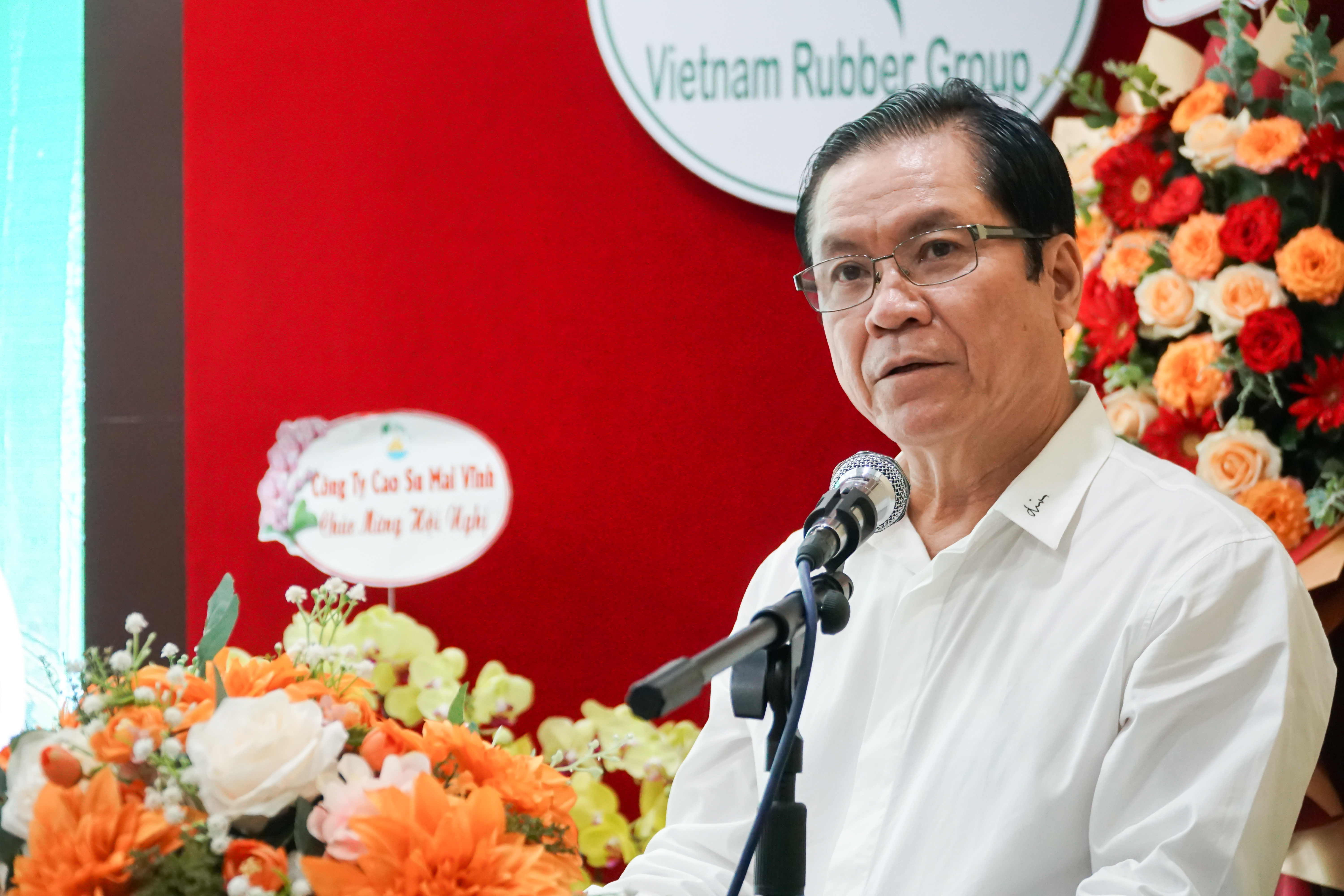 Ông Lê Thanh Hưng, Tổng giám đốc VRG phát biểu tại Hội nghị.
